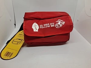 Vintage Neu! Nylon Bauchtasche 2nd Marines Division Follow Me Siebdruck - Bild 1 von 6
