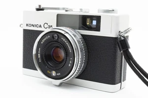 【NEAR MINT w/Strap】Konica C35 E&L f/2.8 Rangefinder 35mm Film Camera From JAPAN - Picture 1 of 12