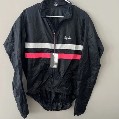 NUEVO CON ETIQUETAS Chaqueta cortavientos Rapha Brevet peso mosca para hombre talla XXL azul marino oscuro Foto 1 de 4