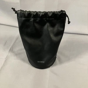Sony Negro Cordón Suave Lente Estuche Bolsa para Almacenamiento de Lente de Cámara 8x6 Pulgadas - Imagen 1 de 10