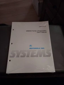 MOTOROLA M68KLINK/D8 M68000 FAMILY LINKAGE EDITOR USER'S MANUAL BRAND NEW SEALED - Foto 1 di 2