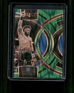 Panini Select WWE #146 2024 Tama Tonga Green Flash Prizms - Imagen 1 de 2