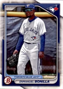 2024 BOWMAN BASE CARTA PROSPECT BP53 ENMANUEL BONILLA TORONTO BLU JAYS - Foto 1 di 2