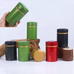Tea Storage Can Portable Mini Tea Tin Weed Bud Sealed Container For Home Outdoor - Picture 1 of 15
