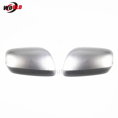 Par de cubiertas plateadas de tapa de espejo retrovisor lateral derecho+derecho para Honda Fit 2009-2013 Foto 1 de 4