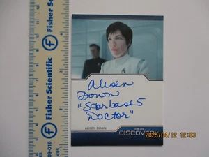Star Trek Discovery 5 Alisen Down Inscription Autograph card Starbase 5 Doctor - Picture 1 of 2
