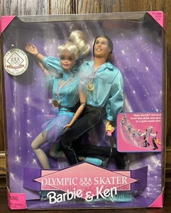 Olympic Skater Barbie & Ken Dolls NFRB Gift Set Gold Metalist Tara Lipinski 1997 - Picture 1 of 2
