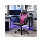 OFM Computer Gaming Chair Racing High Back Video Game Chair Pink Faux Leather Y1
