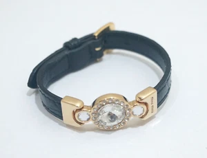 Auth MiuMiu Black Leather Bracelet - Picture 1 of 5