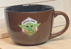 Star Wars The Mandalorian Mug Grogu "Snack Time" Ceramic Soup 24 Ounces NEW - Picture 1 of 3