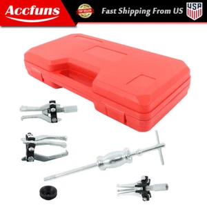 3 Jaw Gear bearing Slide Hammer Puller Kit Internal External Puller Tool Set 5Pc - Imagen 1 de 14