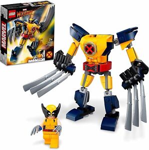 LEGO Marvel Wolverine Mech Armour Set, Collectable X-Men 76202 Toy 141 Pieces