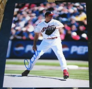 Foto firmada autografiada de los indios Charles Nagy de Cleveland 8x10 con certificado de autenticidad béisbol MLB - Imagen 1 de 1