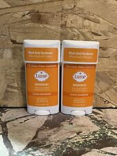 2 LUME Clean Tangerine Whole Body Deodorant Privates NEW Factory Sealed 🍊