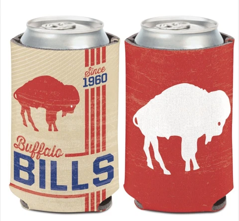 BUFFALO BILLS 2 SIDED SOFT FOAM CAN BOTTLE COOZIE COOLER KOOZIE LICENSED Cover