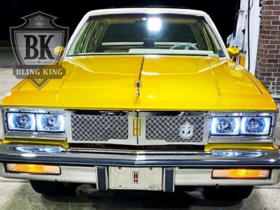 1986 1987 Olds Cutlass Supreme Brougham Grill Tiarra grade de malha cromada 3ª geração - Imagem 1 de 4