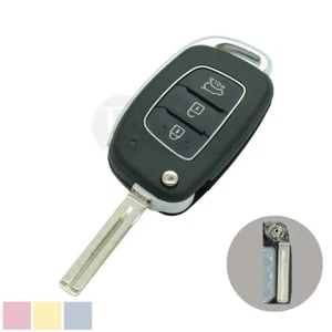 Remote Flip Key Shell fit for HYUNDAI Tucson Santa Fe Sonata 3 Button New Model - Foto 1 di 4