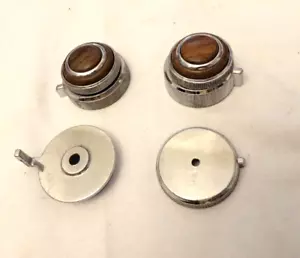 1979-1983 Cadillac Eldorado Deville Woodgrain Radio Knobs Short Version OEM GM - Picture 1 of 2