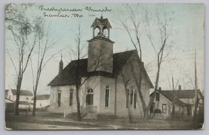 Lamar MO~Presbyterian Church~Bell in Tower~White Clapboard Bldg~1911 CU Williams - Picture 1 of 2