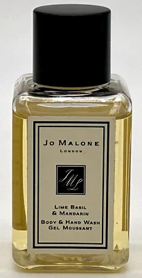 Set of 2 Jo Malone Lime Basil & Mandarin Body And Hand Wash  0.5oz/15ml New - Image 1 of 2