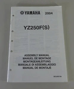 Manual De Montaje Yamaha YZ 250 F (S) De 2004 - Imagen 1 de 1