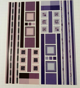 Creative Memories Purple & Eggplant Shapes Jumbo Great Lengths Vintage 2005 - Picture 1 of 3