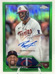 2023 Topps Chrome Update #AC-RL Royce Lewis Autographs Green #/99 - Picture 1 of 2