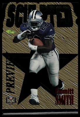 1995 Classic Images Limited Live #NX1 Emmitt Smith Sculpted Previews - Image 1 of 2
