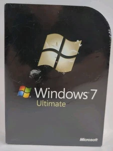 Microsoft Windows 7 Ultimate 32/64 Bit DVD -Full Retail Version -New sealed Box - Afbeelding 1 van 12