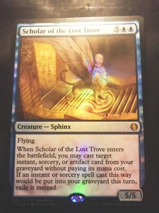 MTG FOIL SCHOLAR OF THE LOST TROVE - RELEASE PROMO - ENGLISH NEAR MINT - Imagen 1 de 1