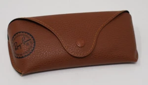 Ray Ban Brown Protective Hard Side Aviator Eyeglasses Sunglasses Case - Picture 1 of 5