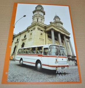Folleto de exportación soviético LAZ 695 697 autobús ruso URSS folleto RU - Imagen 1 de 2