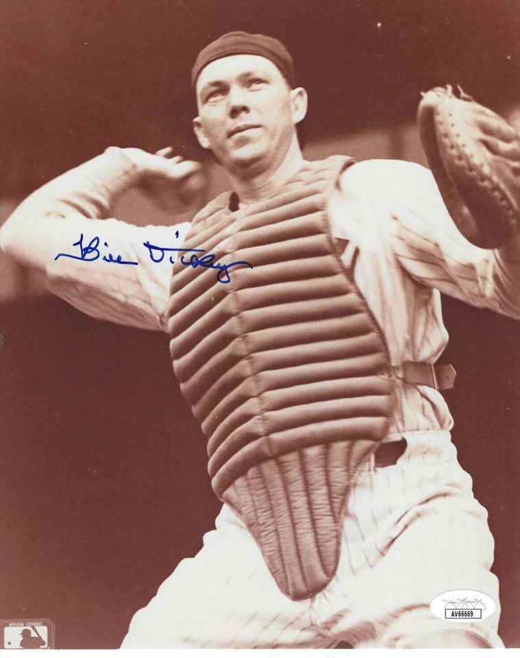 Autographed Signed  BILL DICKEY New York Yankees HOF 8x10 Photo - w/COA JSA - Image 1 of 1