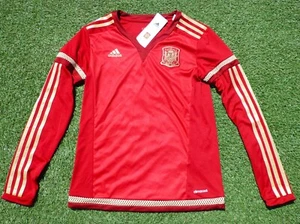 Spanien Spain Damen Women Trikot Jersey Langarm ADIDAS Espana ROT Fussball FEF - Bild 1 von 5