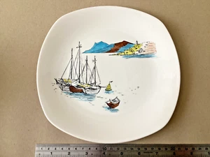 Piatto vintage MIDWINTER 'CANNES' STYLECRAFT HUGH CASSON 22 cm - Foto 1 di 5