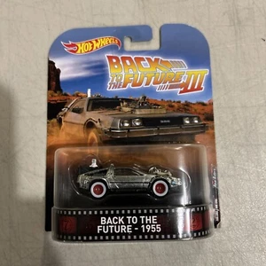 Hot Wheels - BACK TO THE FUTURE 1955 Time Machine- DeLorean Retro Ent 1:64 - Picture 1 of 3