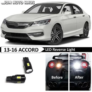 Luces LED blancas de respaldo inverso de alta potencia 921 se adaptan al sedán Honda Accord 2013-2016 - Imagen 1 de 12