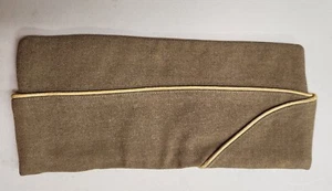 Vintage US EM QUARTERMASTER Piped Garrison - Overseas Cap  #42 - Picture 1 of 4