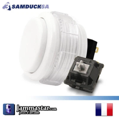 Crown / Samducksa SDB-202 Cherry - Arcade Push button - Blanc White