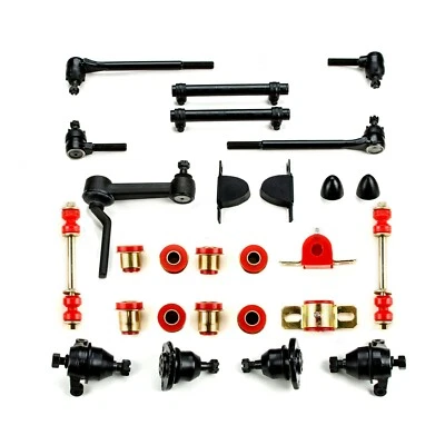 Red Poly Front Suspension Master Rebuild Kit Fits 1963 1964 Chevrolet Full Size - Image 1 of 4