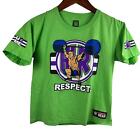WWE Authentic John Cena Respect Never Give Up Green Shirt Medium