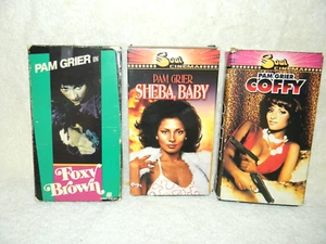 Lot Of 3 Pam Grier VHS Movies ~ Foxy Brown ~ Sheba, Baby ~ Coffy - Foto 1 di 8