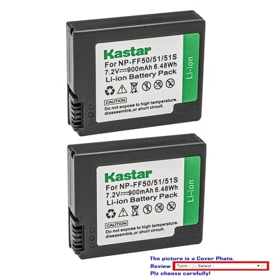 Repuesto Batería Kastar para Sony DCR-PC106, DCR-PC106E DCR-PC107, DCR-PC107E Foto 1 de 3