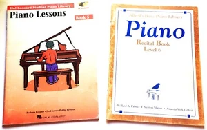 Lot of 2 Advanced Piano Recital Books Hal Leonare #5 - Alfred's Basic - #6  sc - Picture 1 of 6