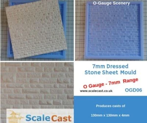 OGD06 Dressed Rough Stone Sheet Mould - Spur O - Modelleisenbahn Landschaft - Bild 1 von 7