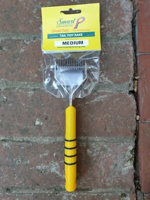 Smart Grooming Smart Tails Yellow Handle - MEDIUM Horse Mane Tail Thinner Rake - image 1 of 3