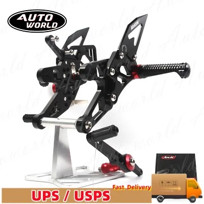 Reposapiés negro para BMW S1000RR HP4 2015 2016 2017 2018 Racing Foto 1 de 4