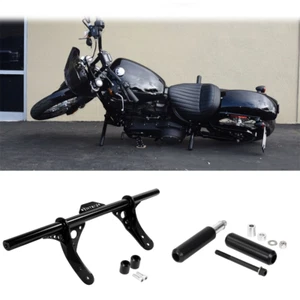 Front Crash Bar & Shock Sliders Full Set For Harley Dyna Low Rider 2006-2017 US - Picture 1 of 13