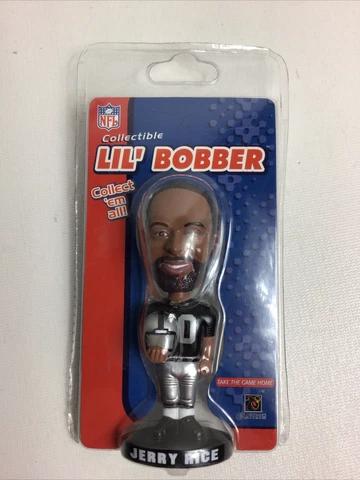 Scarce Jerry Rice Oakland Raiders Lil' Bobber 4-Inch Bobblehead Figure Cover