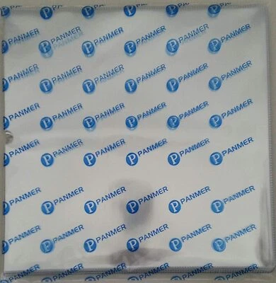 PANMER 12" PVC 140 MICRON STITCHED OUTER RECORD VINYL SLEEVES STRONG GLASS CLEAR x 25